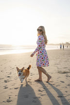 Supreme Corgi Confetti Long Sleeve Midi Dress - WOOF