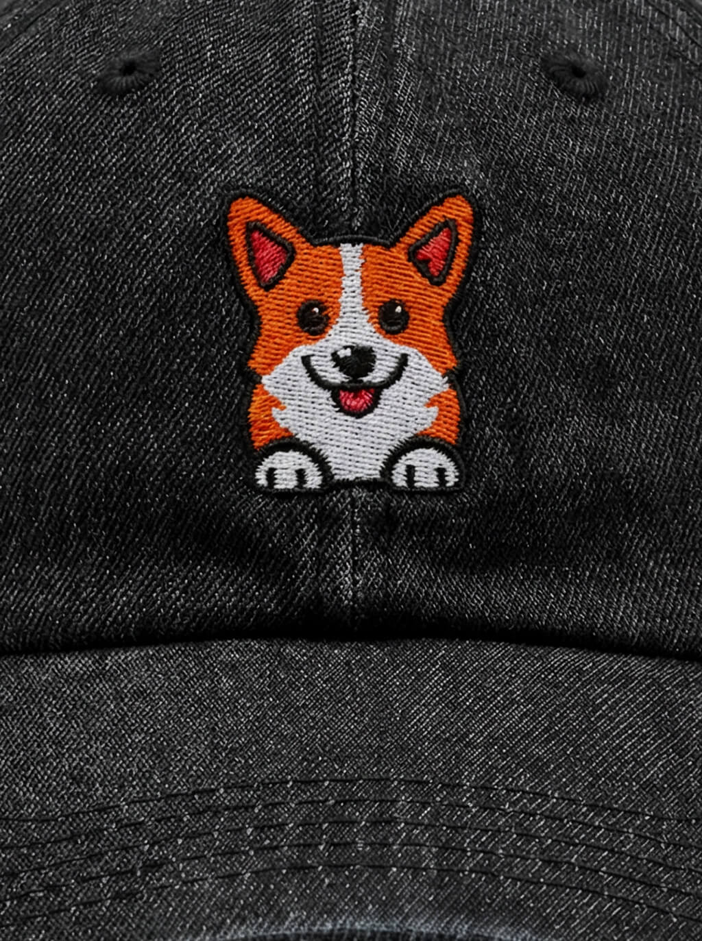 Iconic Unisex Corgi Denim Cap