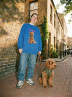 Custom Dog Illustration Unisex Sweatshirt