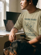 I work hard Heavyweight T-Shirt