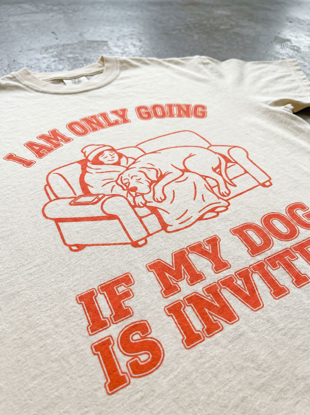 Dog Is Invited Unisex Heavyweight T-Shirt