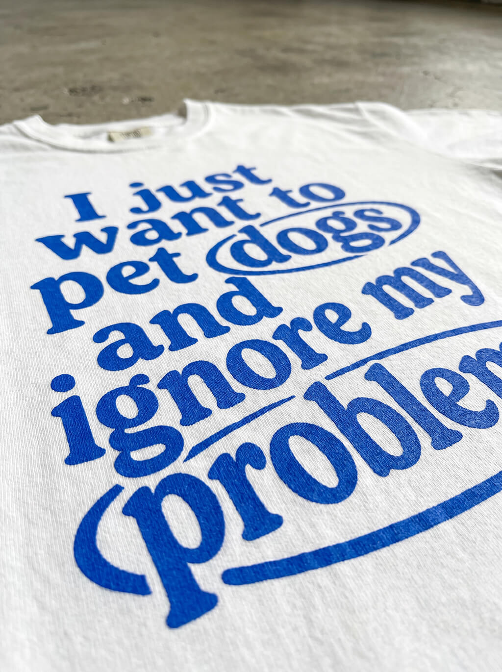 I Just Want To Pet Dogs Heavyweight T-Shirt