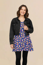 Cute Corgi Floral Summer Dress