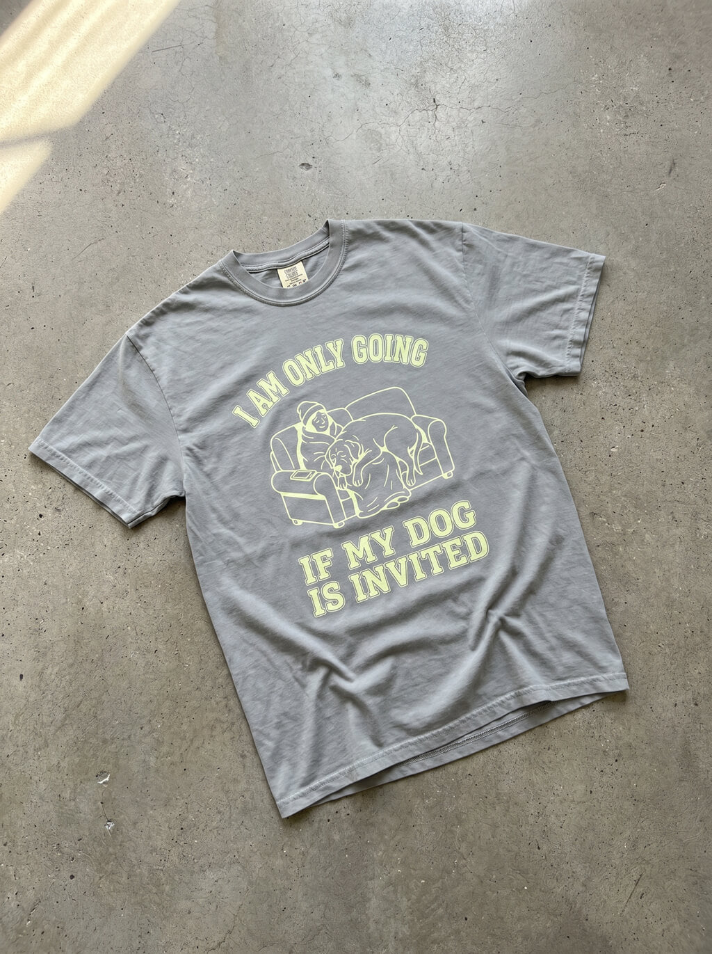Dog Is Invited Unisex Heavyweight T-Shirt