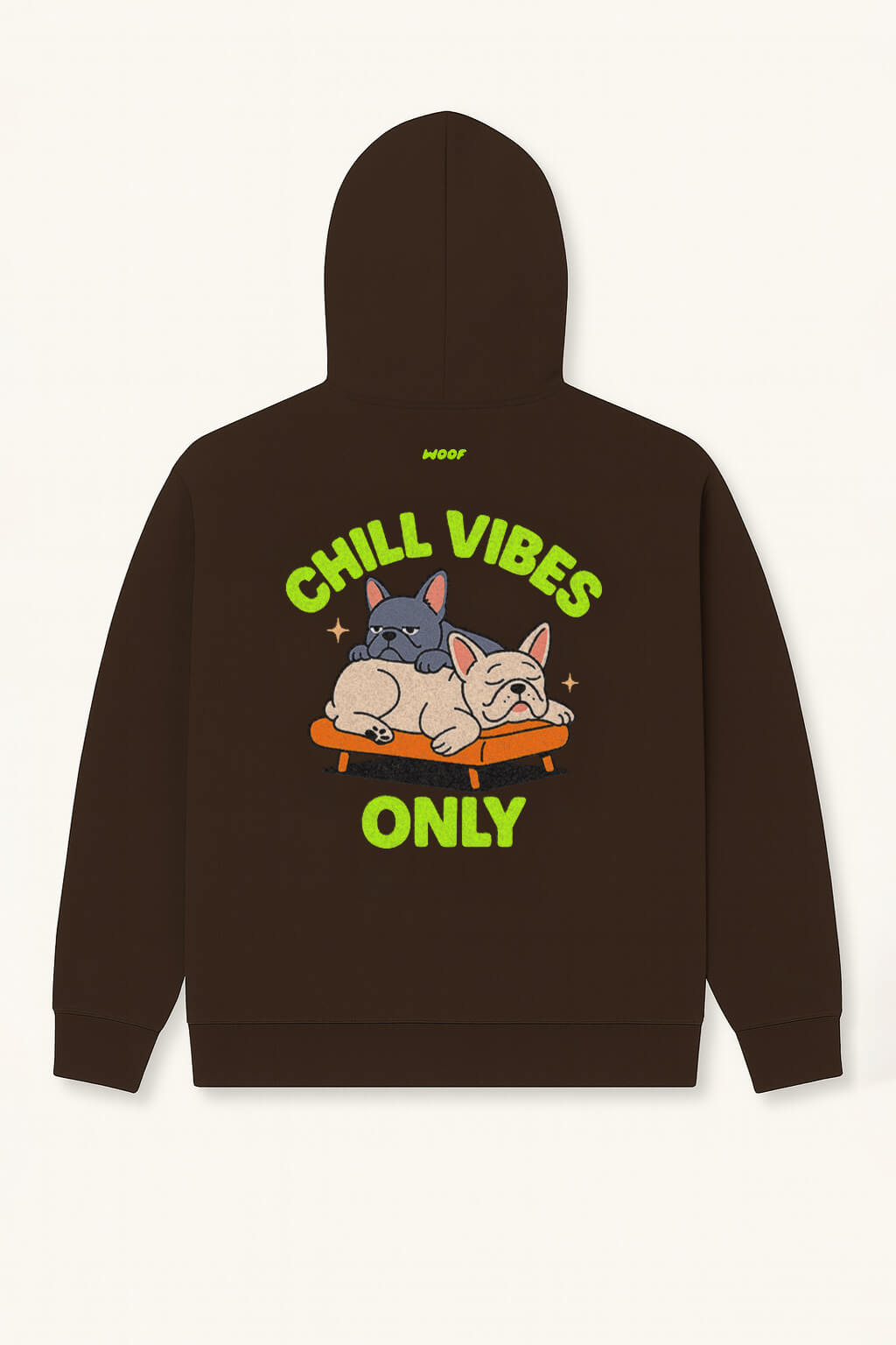 Cute Frenchie Chill Vibes Only Unisex Hoodie - WOOF