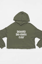 Diehard Dog Moms Club Supreme Crop Hoodie - Dogloverclothing.com