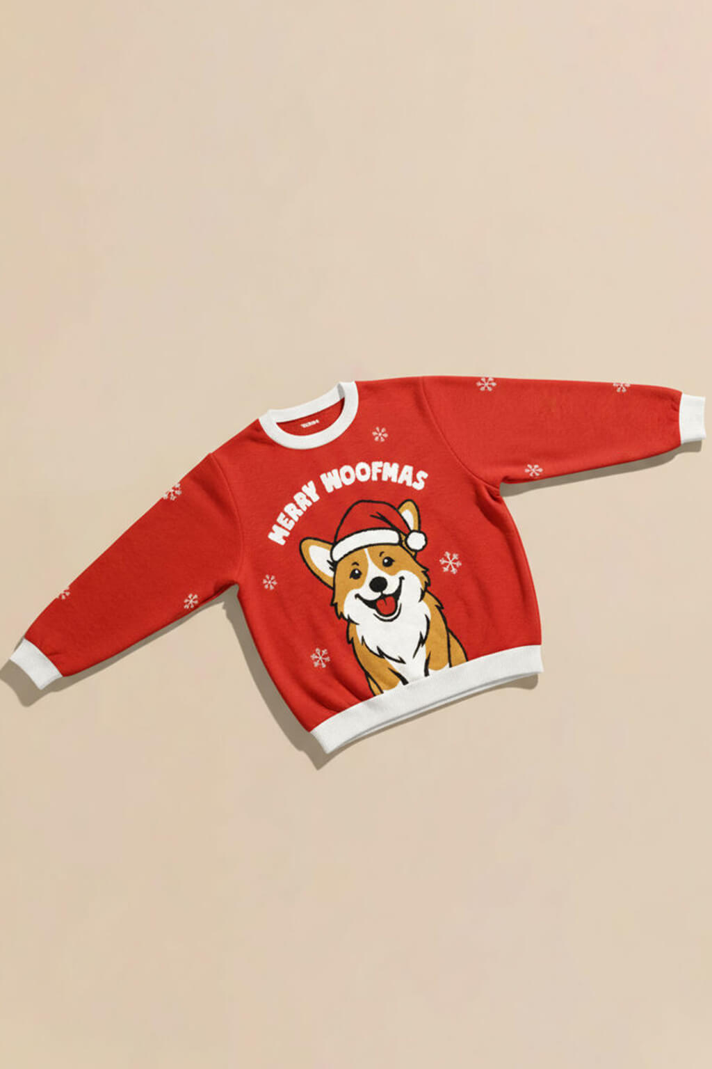 Festive Corgi Xmas Knitted Sweatshirt
