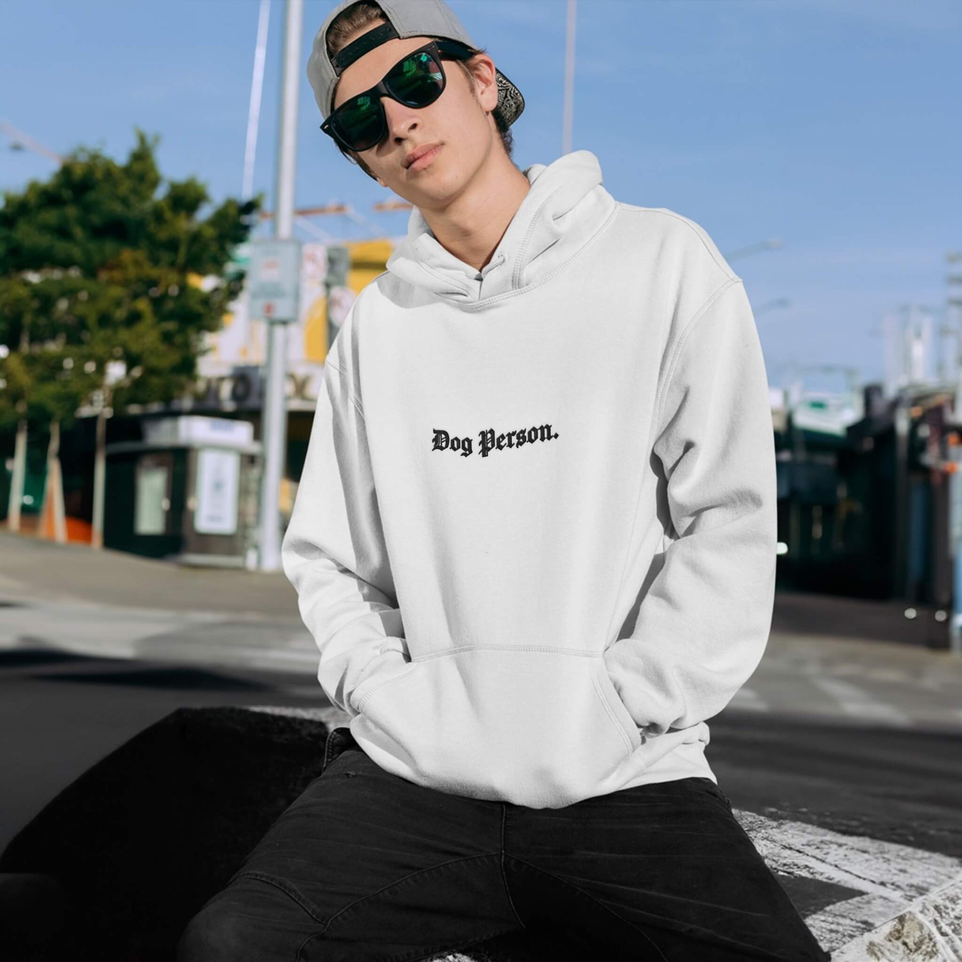 Dog Person Embroidered Unisex Hoodie - Dogloverclothing.com