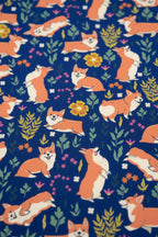 Cute Corgi Floral Summer Dress