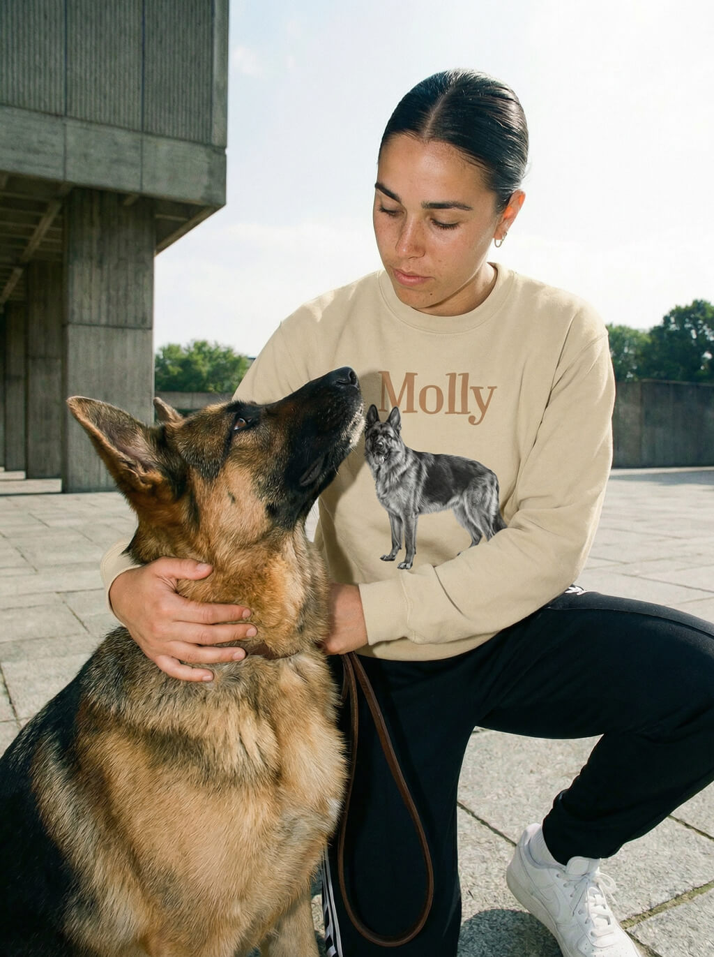 Custom Dog Sketch Unisex Sweatshirt