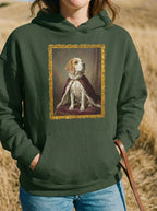 Custom Royal Dog Portrait Unisex Hoodie