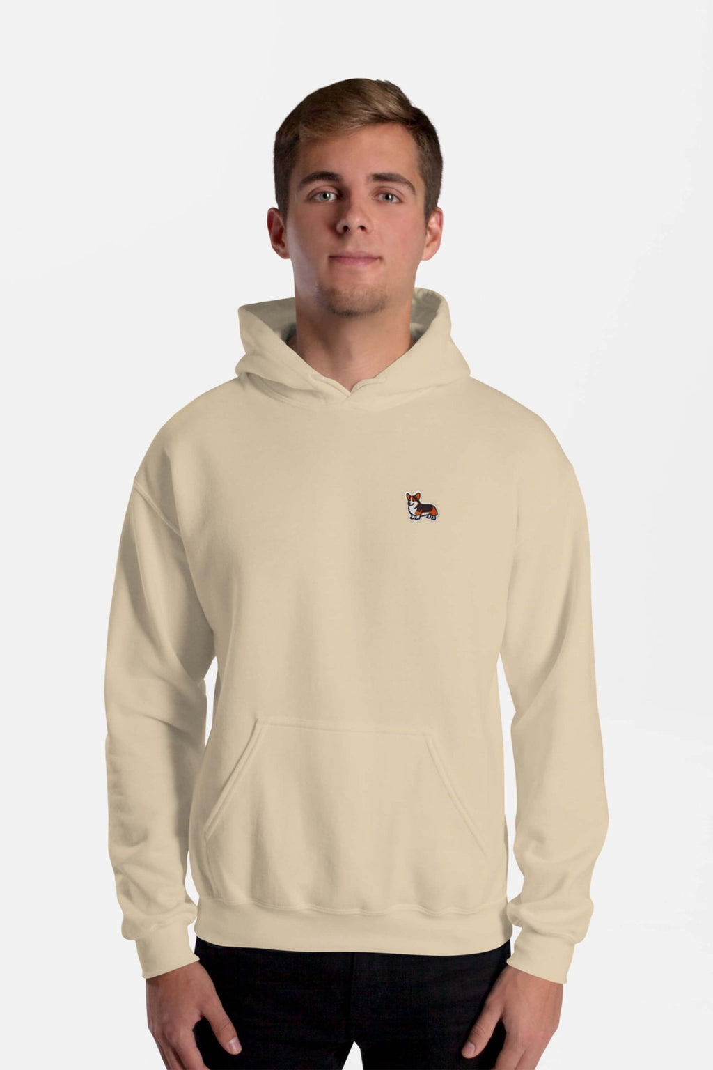 Classic Tricolor Corgi Sidekick Unisex Hoodie - Dogloverclothing.com