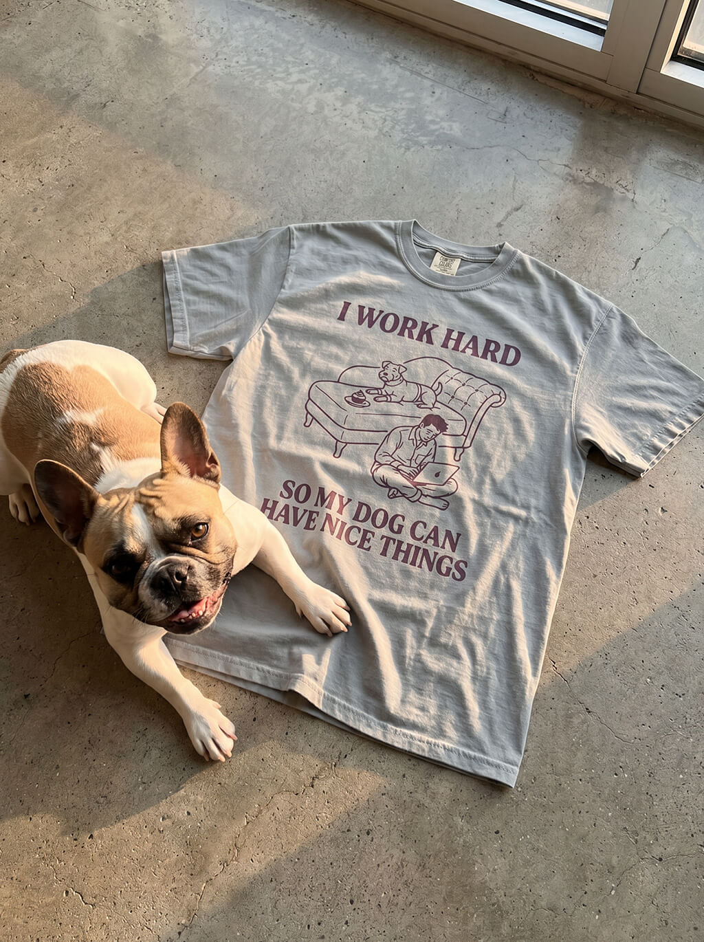 I work hard Heavyweight T-Shirt
