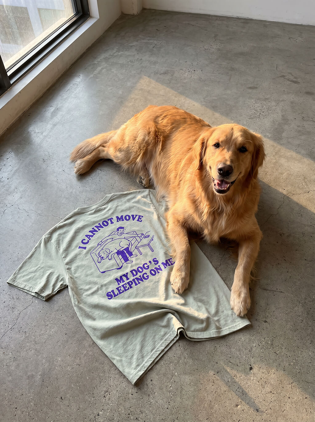 Sleeping Dog Unisex Heavyweight T-Shirt
