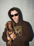 Custom Royal Dog Portrait Unisex Hoodie