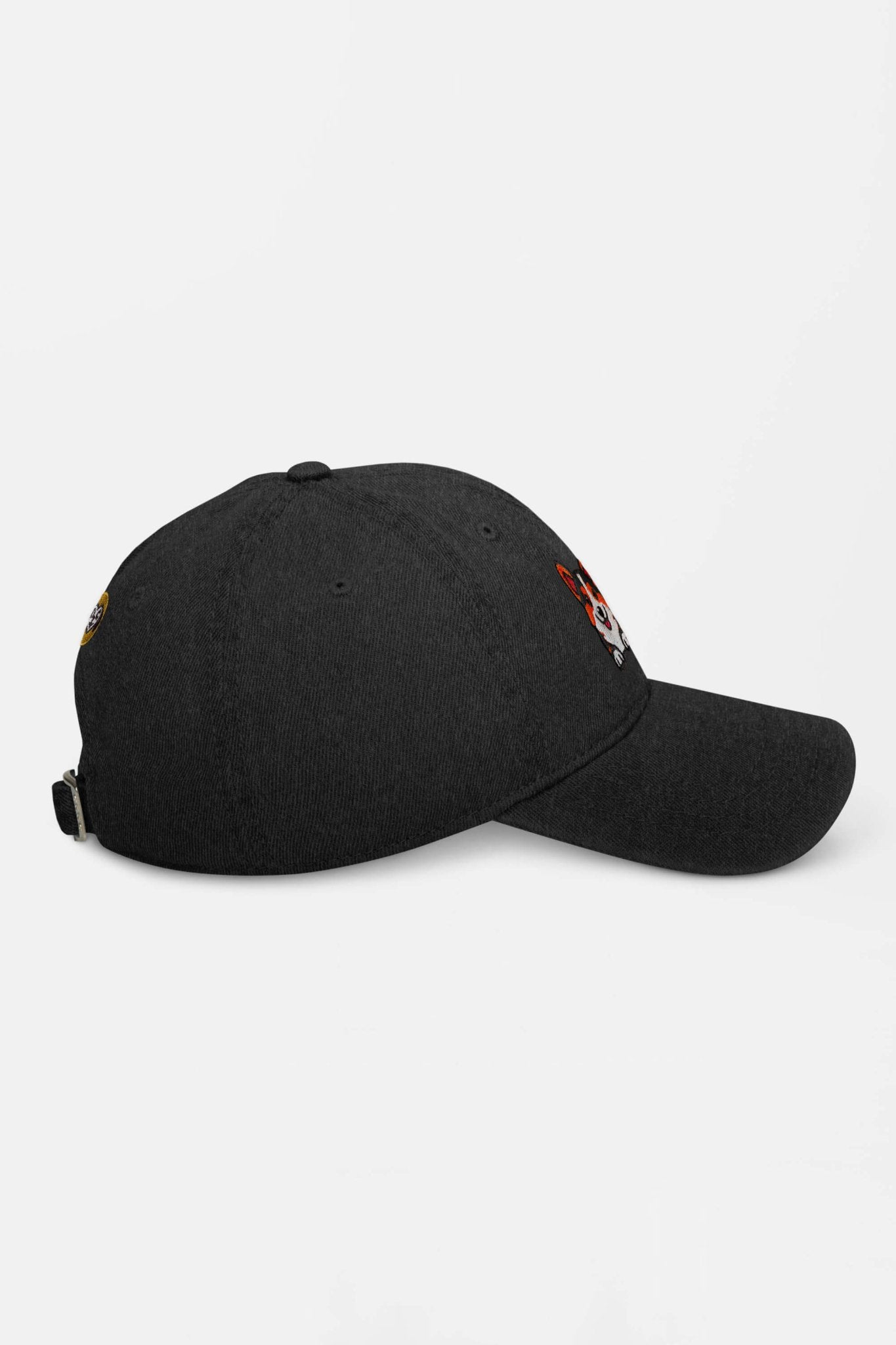 Premium Tricolor Corgi Denim Cap.