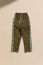 Camo Wide-Leg Unisex Paw Print Joggers