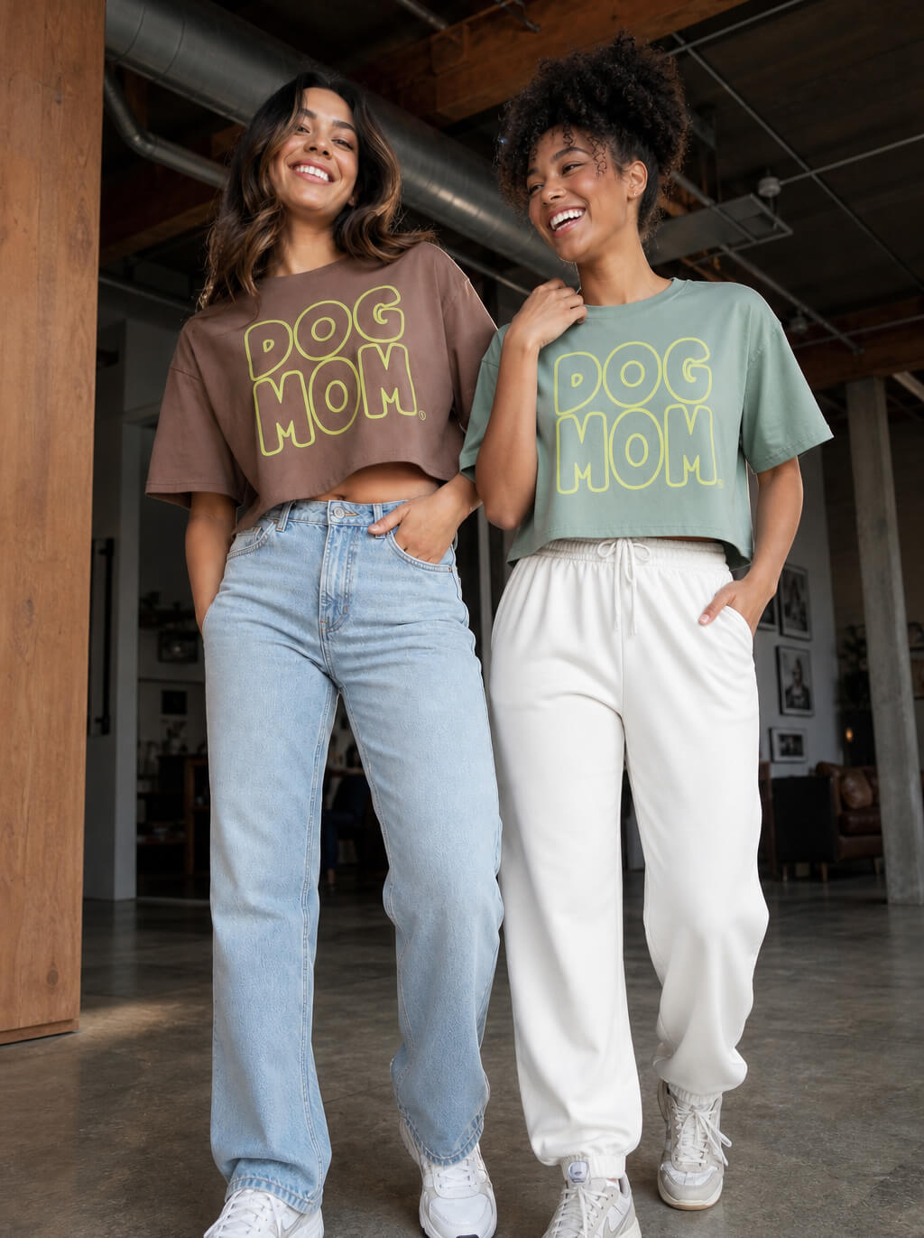 Oversized Dog Mom Crop Top