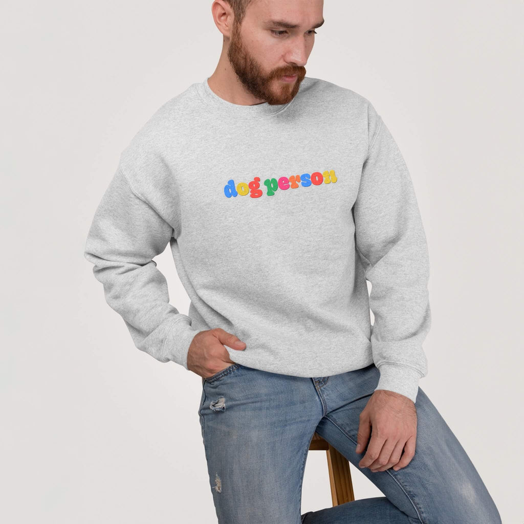 Dog Person Embroidered Unisex Sweatshirt - Dogloverclothing.com