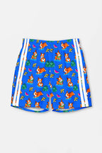 Tropical Corgi Beach Party Premium Swim Shorts.