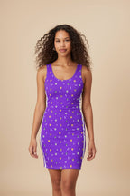 Violet Corgi Vibes Bodycon Dress - WOOF