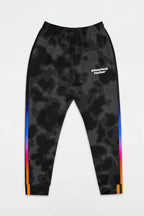 Dogloverclothing.com’s Official Corgi Fan Club© Elite Camo Joggers feature a dark camo print, rainbow side stripes, orange cuffs, and white club text on the left hip. Crafted from eco-friendly materials for ultimate comfort.