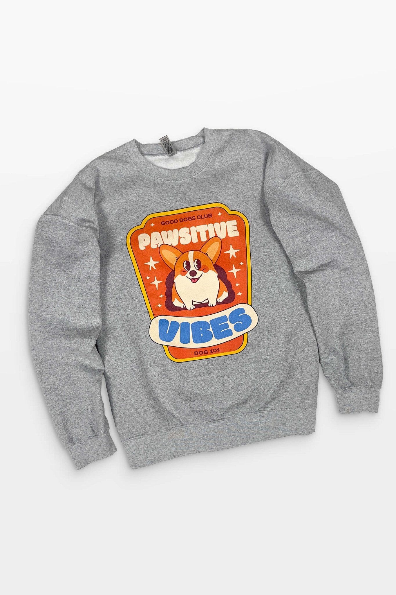 Pawsitive Vibes Corgi Premium Sweatshirt - Dogloverclothing.com