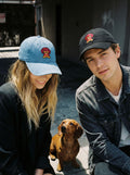Iconic Dachshund Embroidered Denim Cap