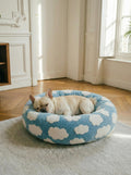 Super Soft Cloud Dog Bed 30", Plush & Anti Slip Bottom