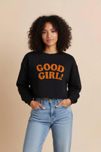 Good Girl Premium Crop Sweatshirt