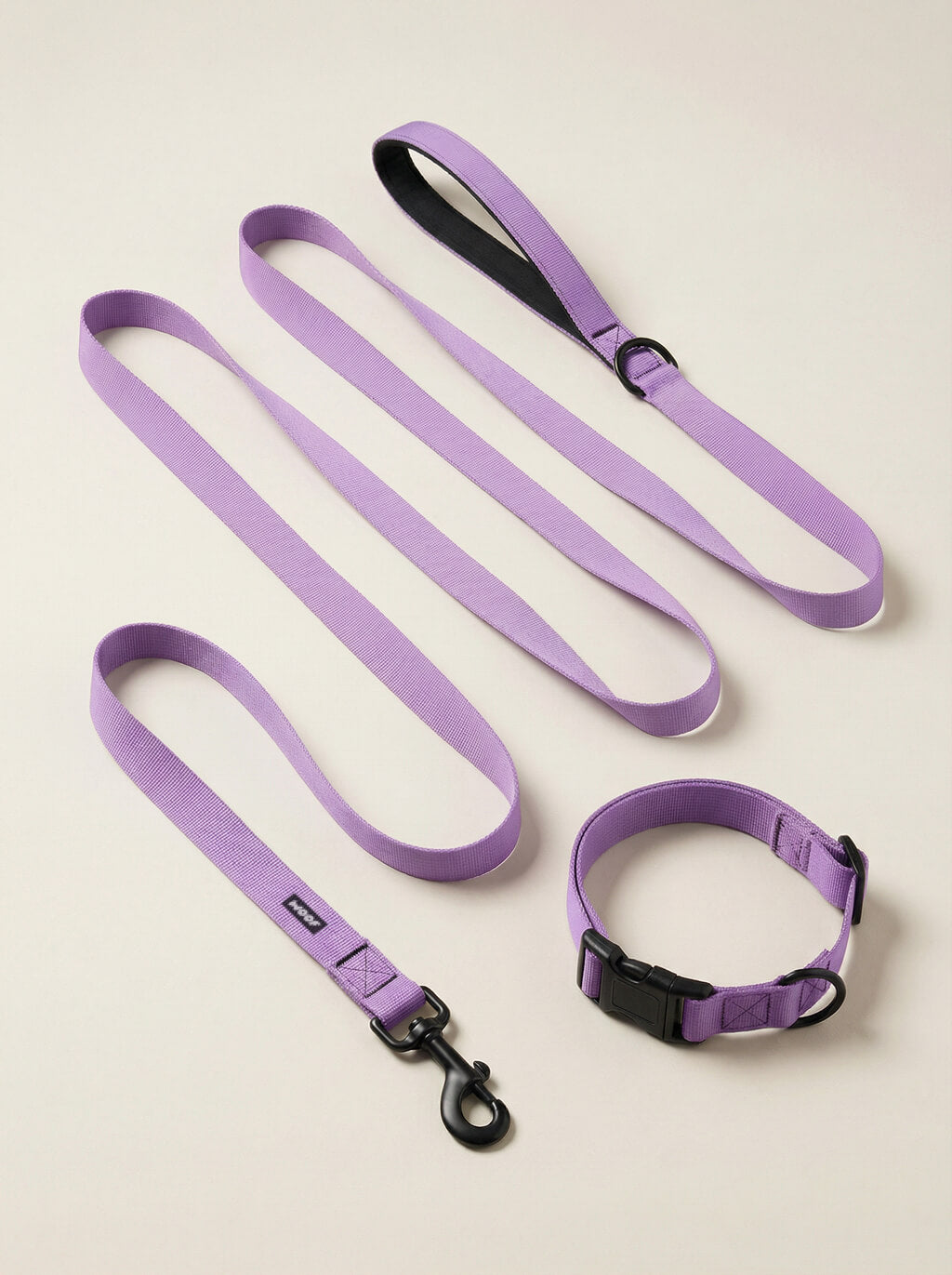 Lavender Dog Collar & Leash Set