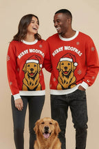 Handcrafted Golden Retriever Christmas Sweater