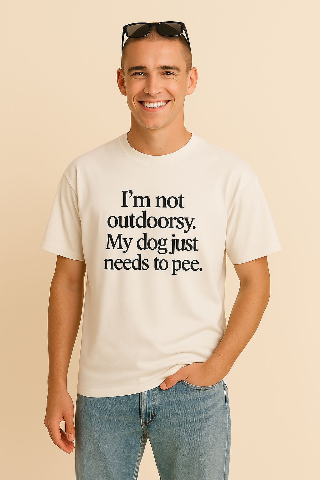 Funny Dog Outdoor Unisex T-Shirt.