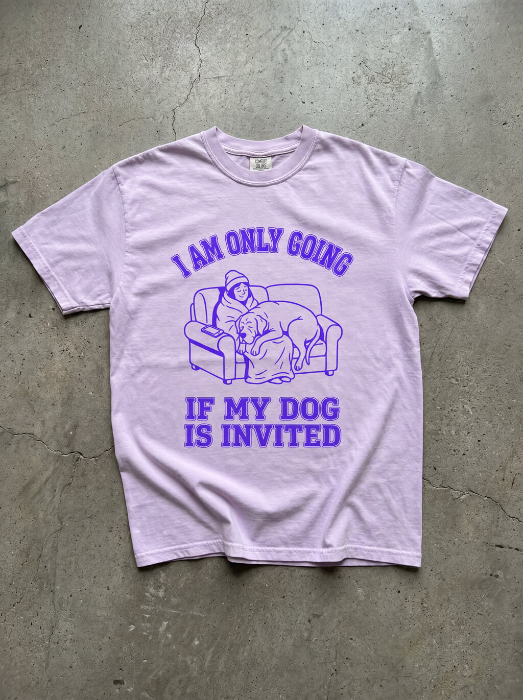 Dog Is Invited Unisex Heavyweight T-Shirt