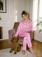 Pink Valentine's Day Dog Love Pajama Set