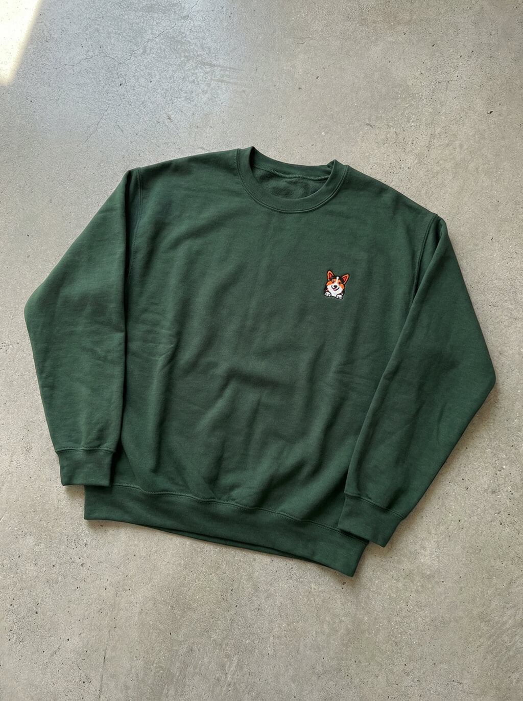 Premium Tricolor Corgi Patch Sweatshirt