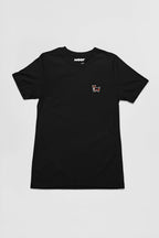 Black Tricolor Corgi Bobtail Buddy T-Shirt from WOOF, front view