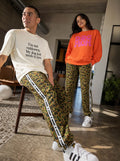 Camo Wide-Leg Unisex Paw Print Joggers
