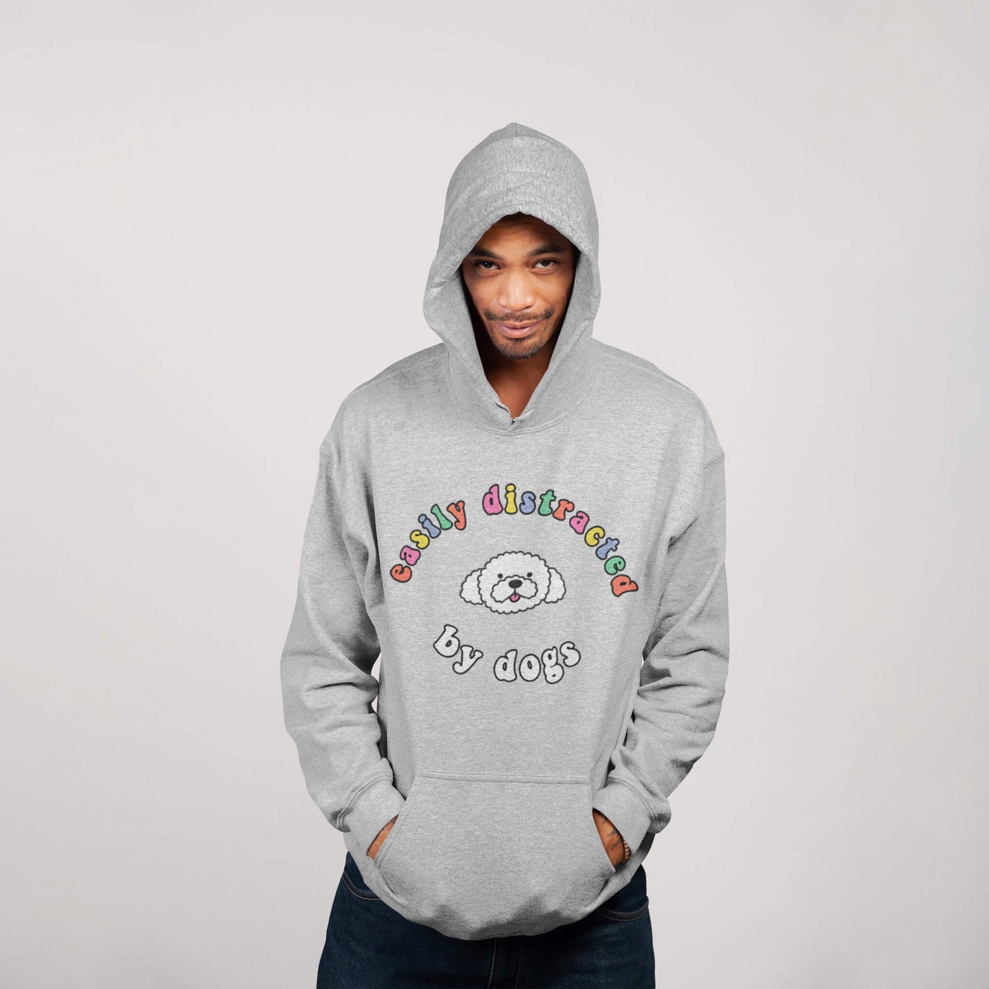 Easily Distracted By Dogs Unisex Hoodie - Dogloverclothing.com