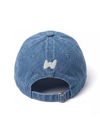 Back of the Dachshund Embroidered Denim Cap from WOOF with the adjustable strap