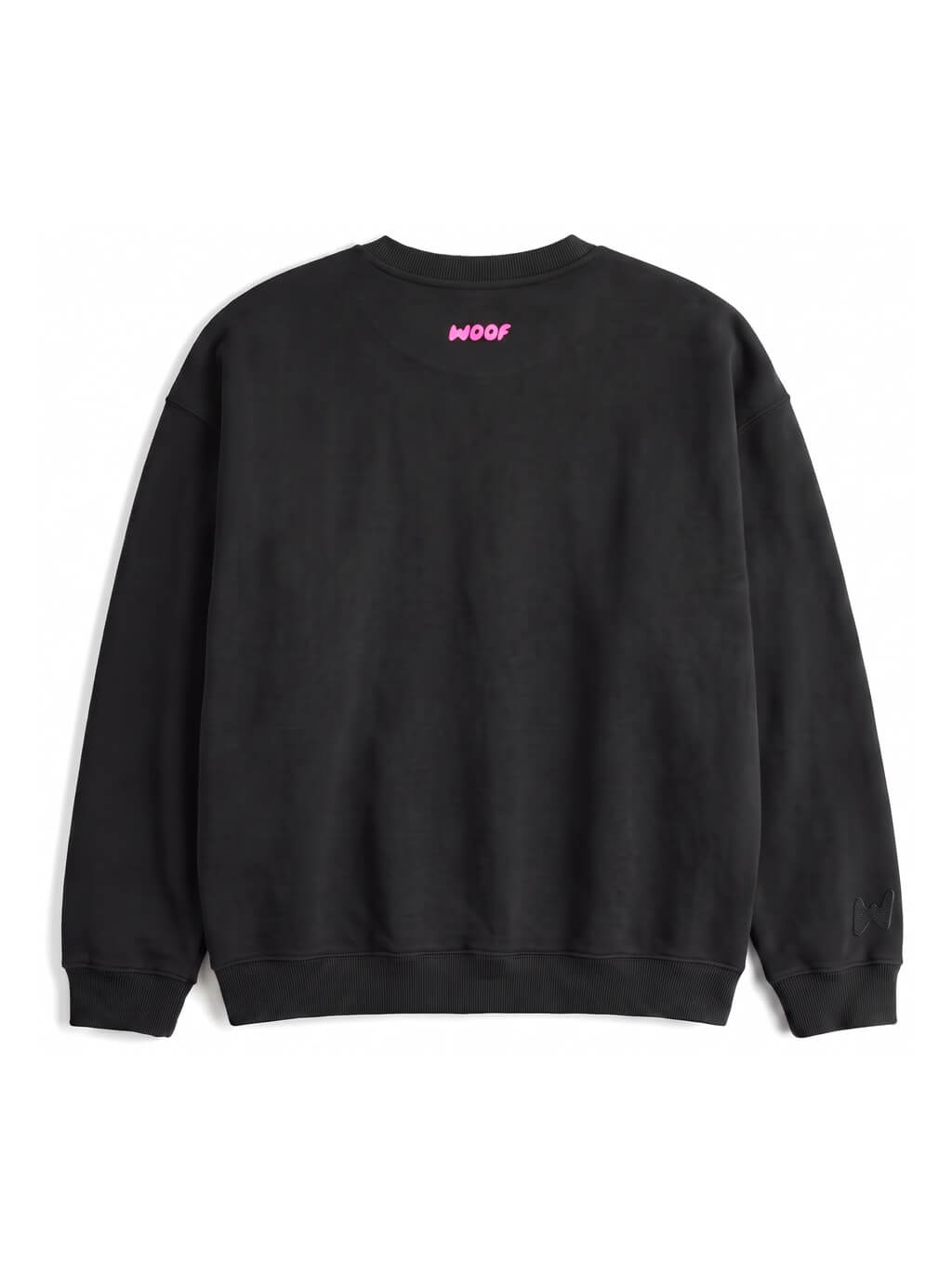 Back of the black Dog Mom Sweatshirt from WOOF