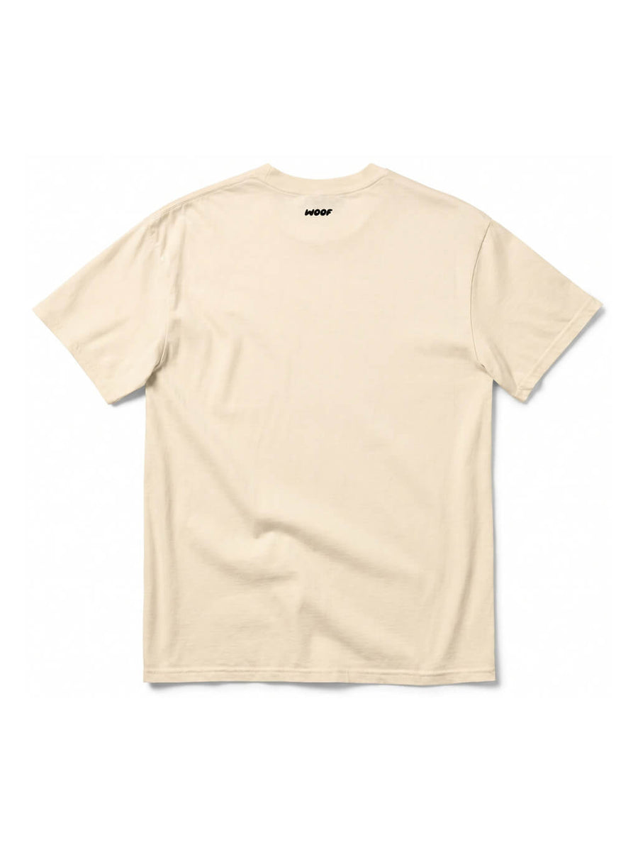 Back of the off white Funny Dog Heavyweight T-Shirt from WOOF