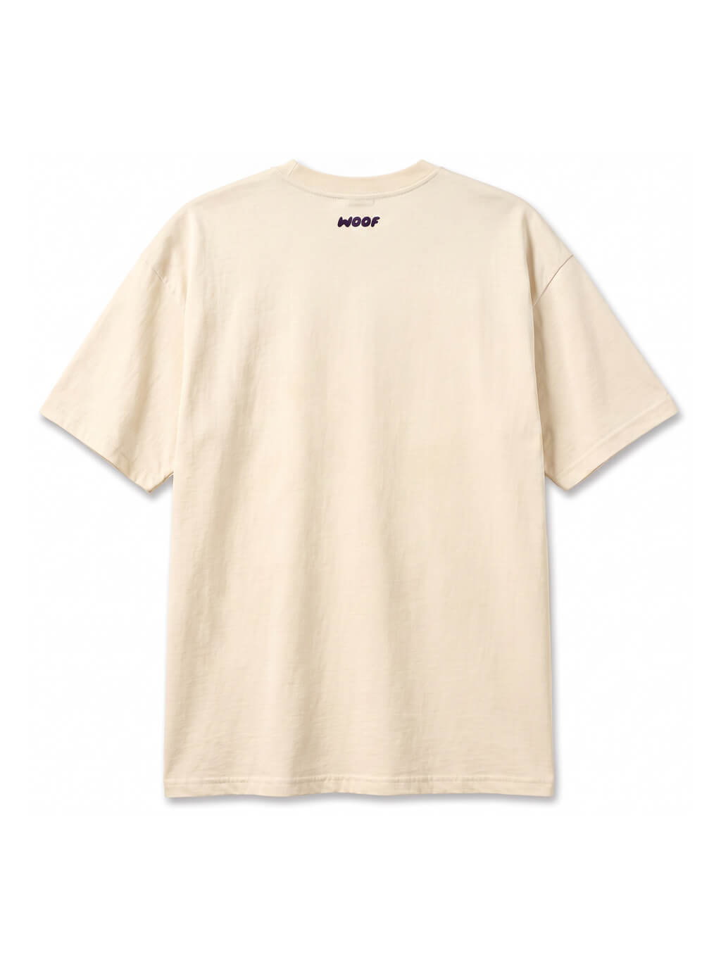 Back of the beige Nice Dog T-Shirt from WOOF