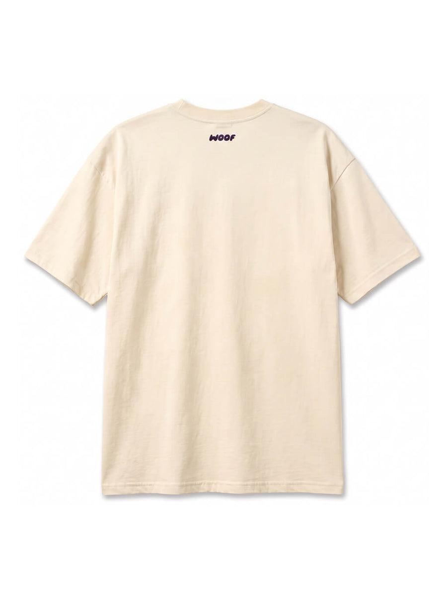 Back of the beige Nice Dog T-Shirt from WOOF
