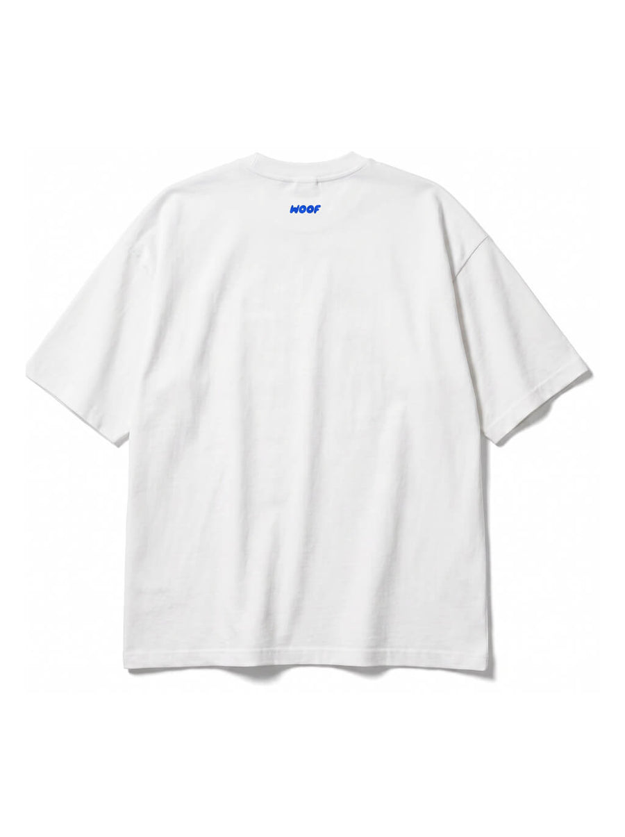 Back of the white I Just Want To Pet Dogs T-Shirt from WOOF