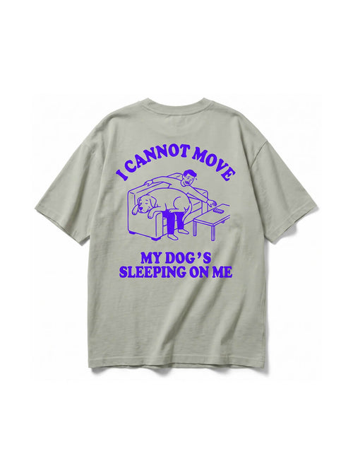 Back of the mint green Sleeping Dog T-Shirt from WOOF
