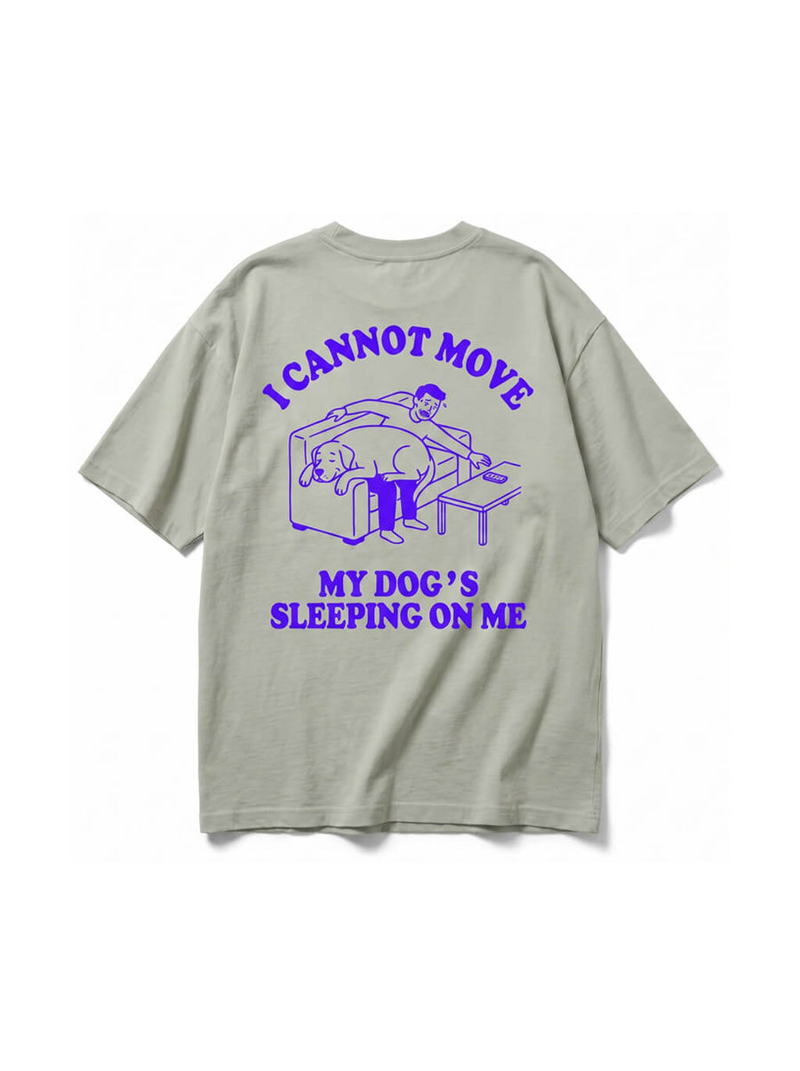 Back of the mint green Sleeping Dog T-Shirt from WOOF