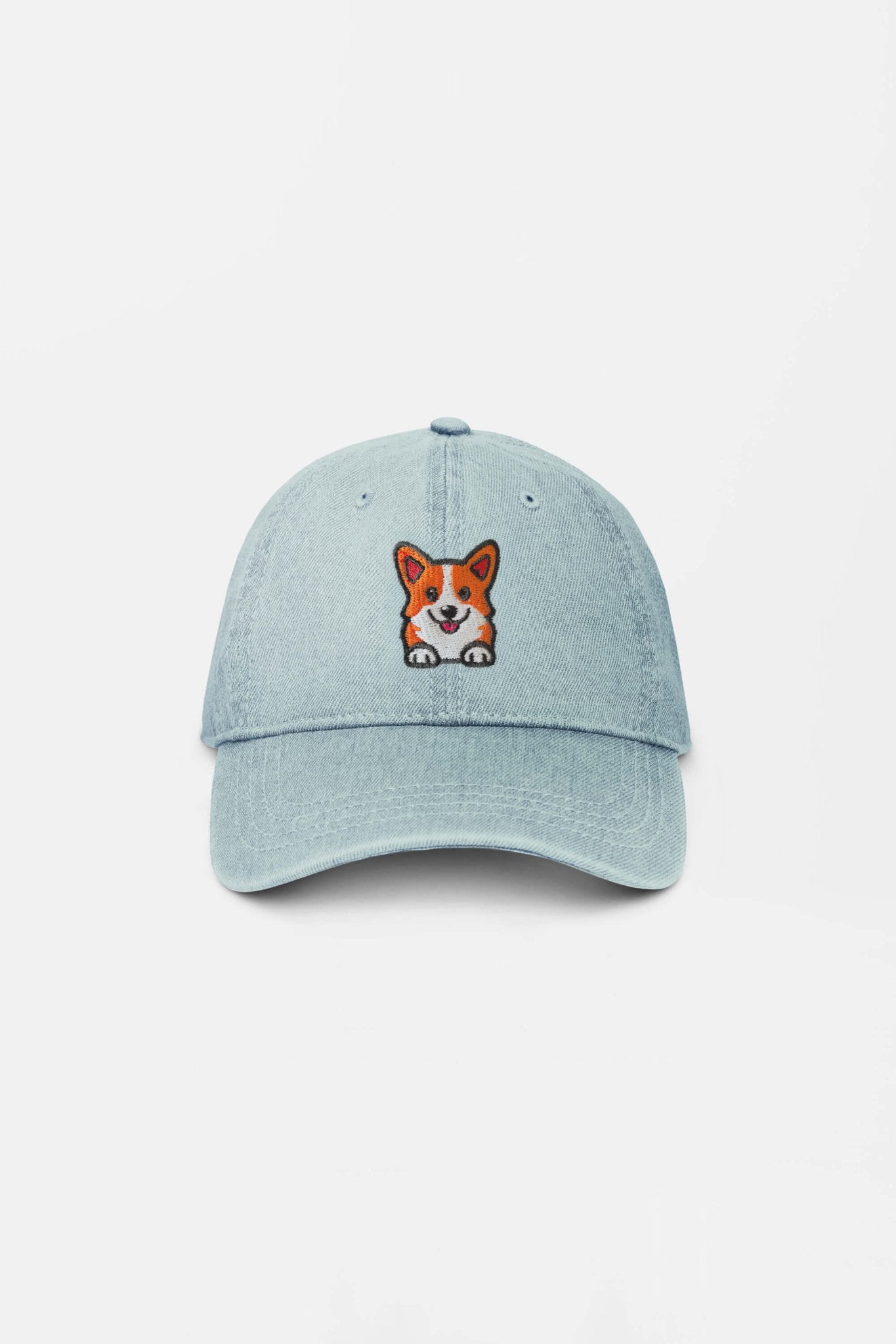 Premium Corgi Denim Cap - Dogloverclothing.com