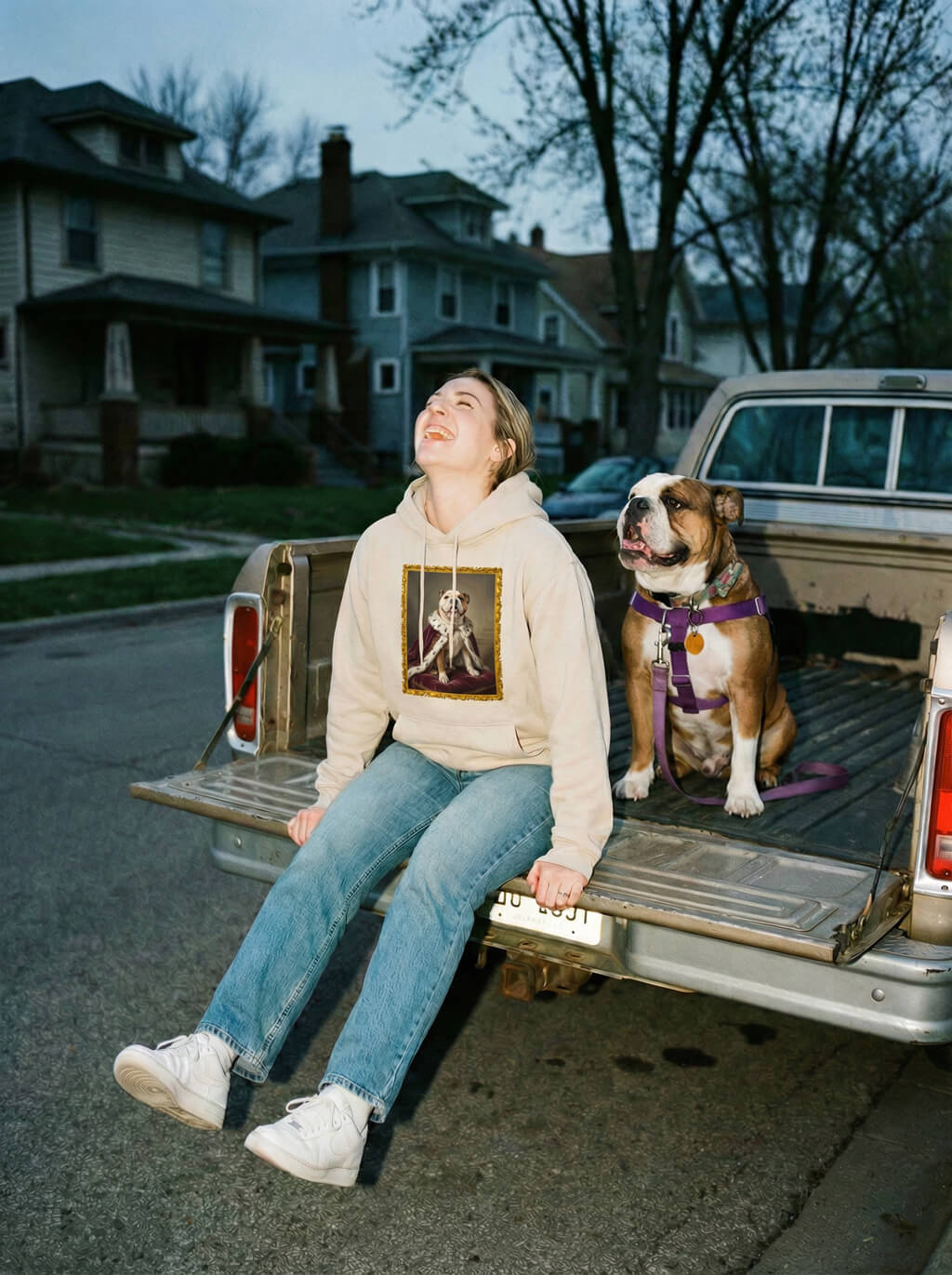 Custom Royal Dog Portrait Unisex Hoodie