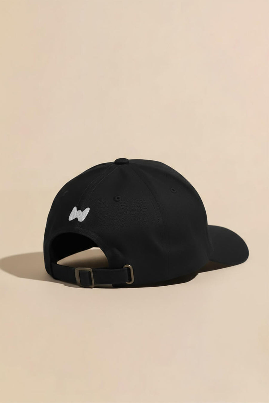 Back of the black Iconic Corgi Baseball Cap from WOOF